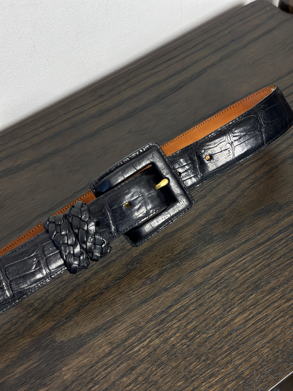 Cinturón de cuero negro 1