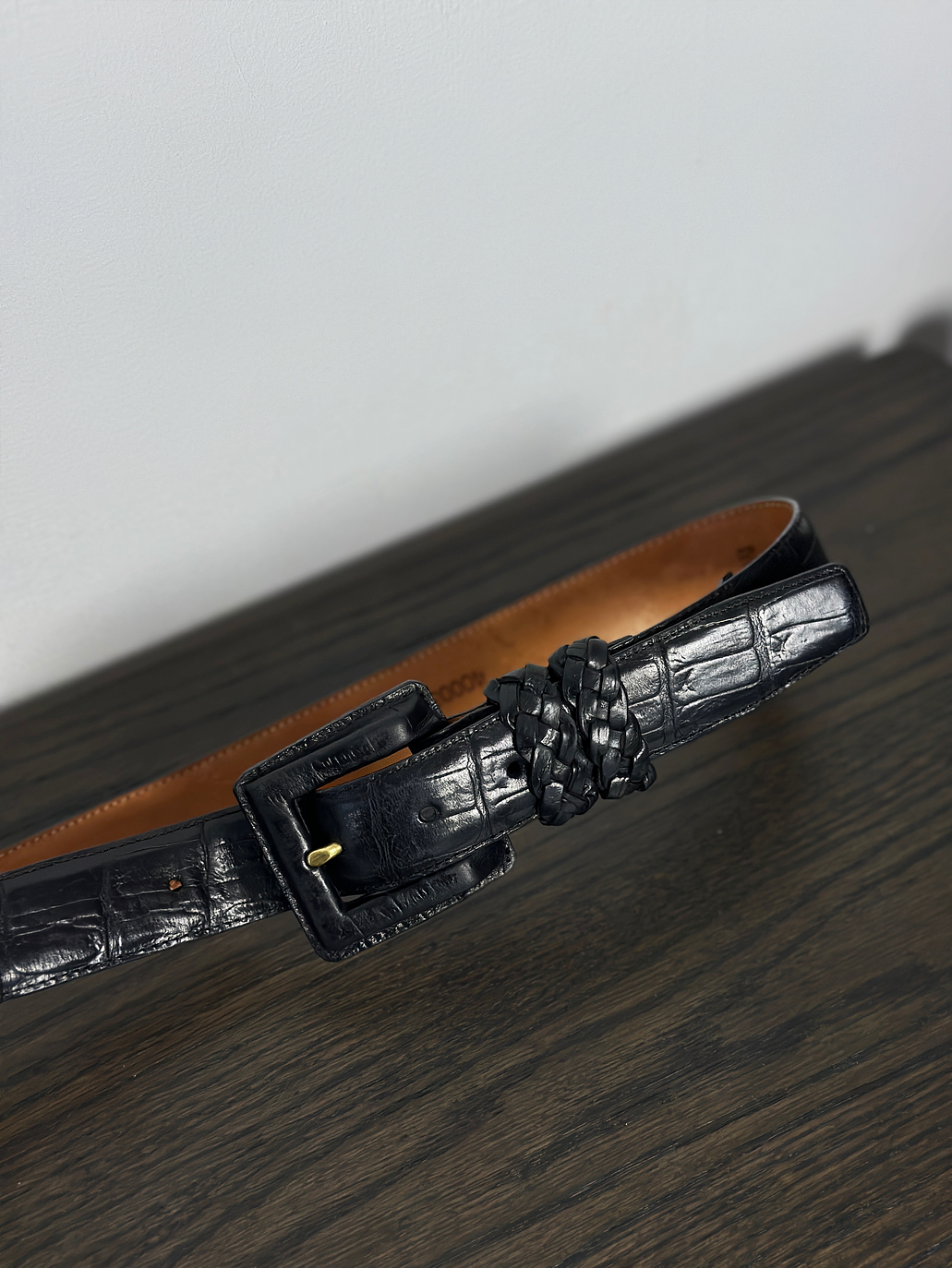 Cinturón de cuero negro 3