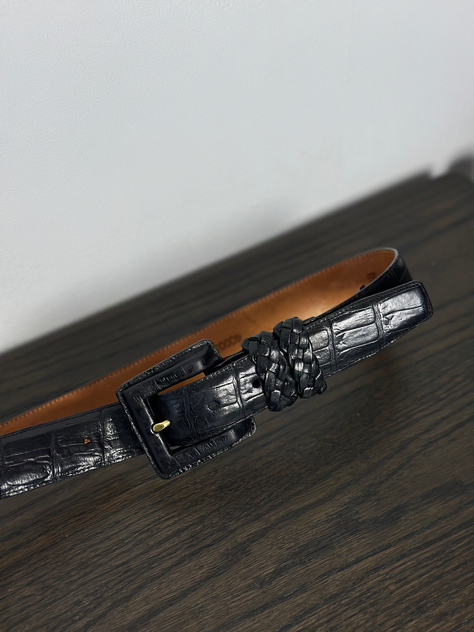 Cinturón de cuero negro 3