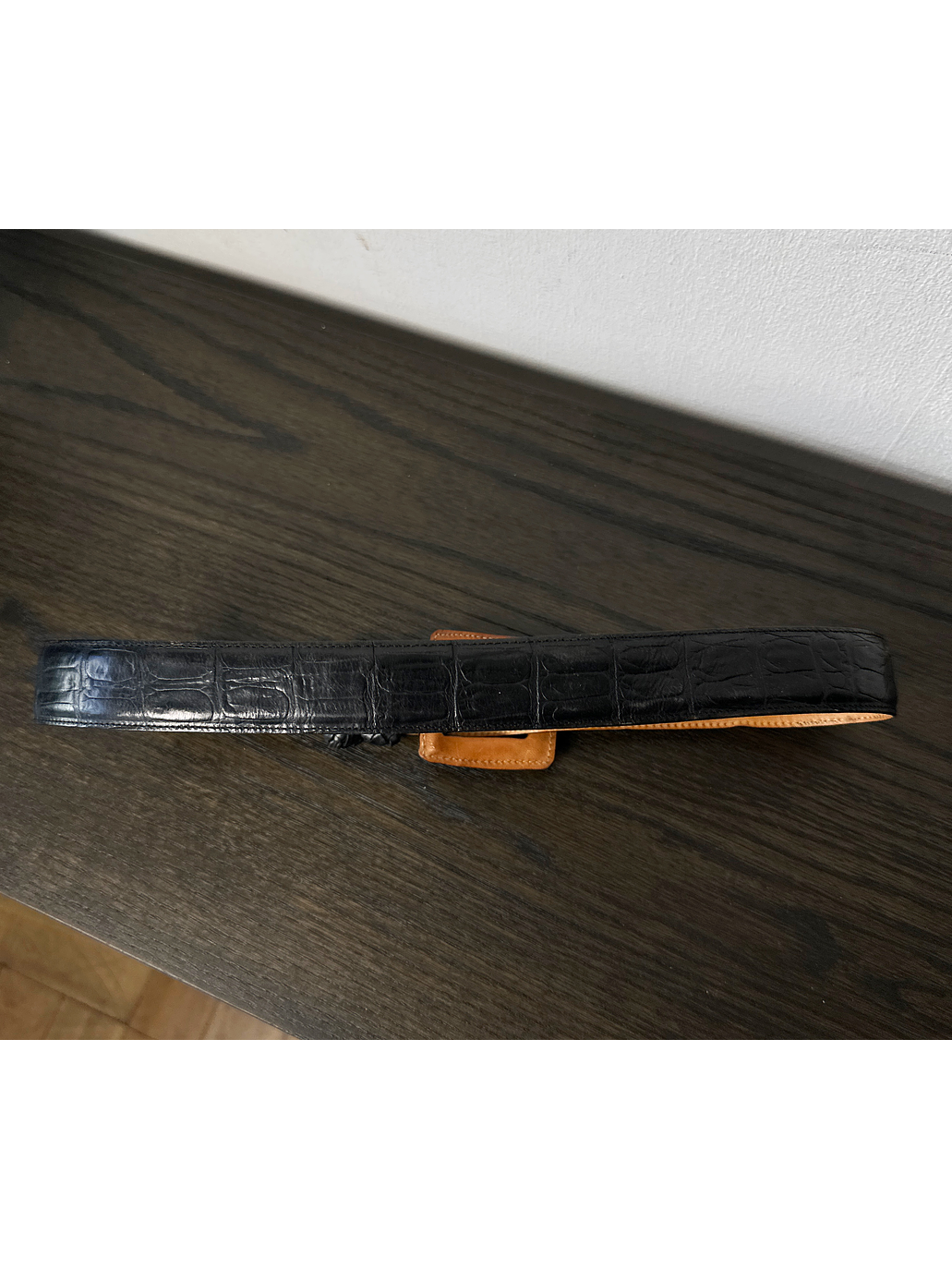 Cinturón de cuero negro 4