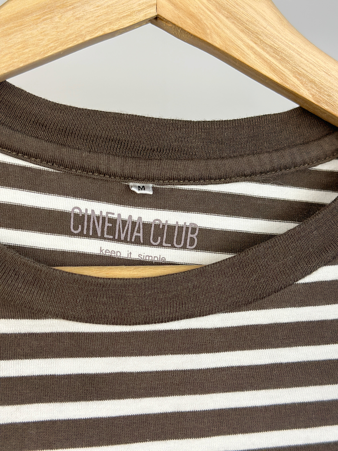 Polera rayada café 4