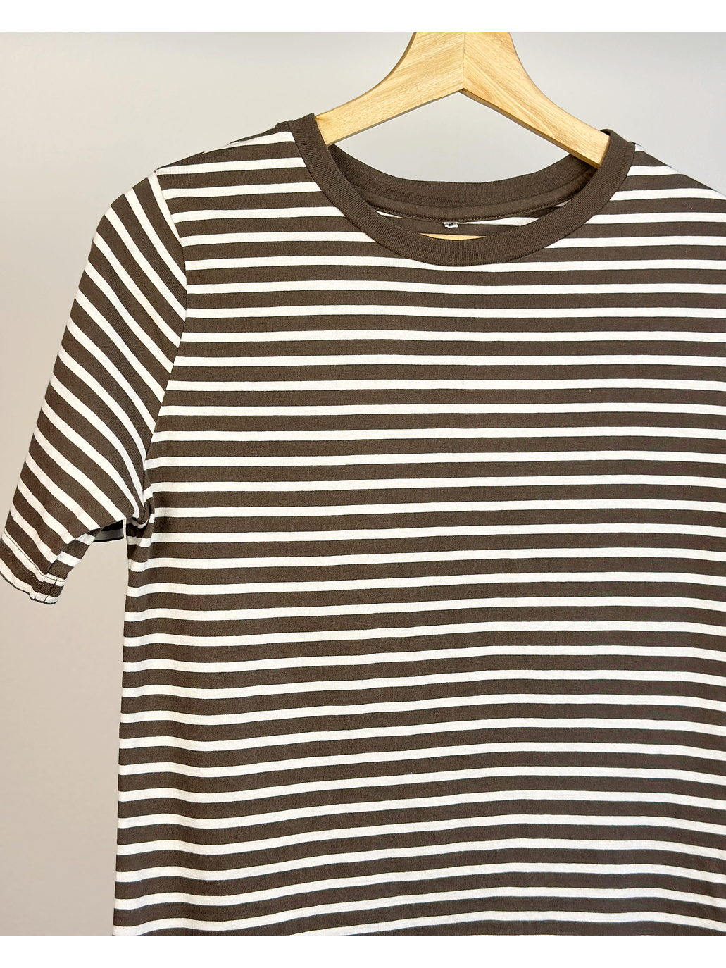 Polera rayada café 2