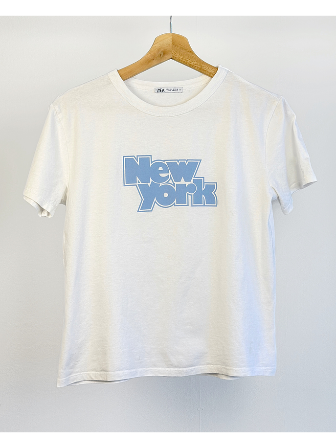 Polera blanca New York 1