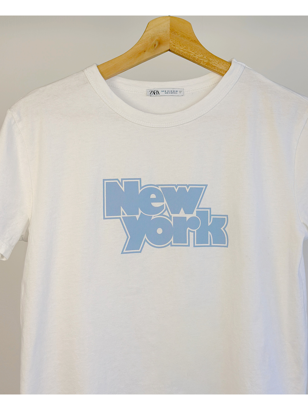 Polera blanca New York 2
