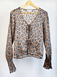 Camisa plisada animal print - Miniatura 1