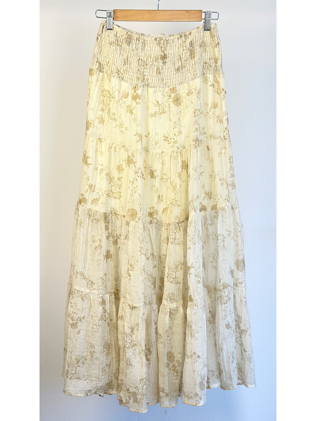 Falda larga floreada 3