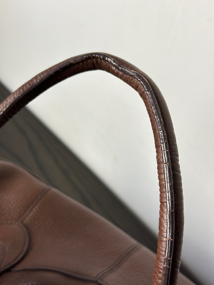 Bolso café de cuero 10