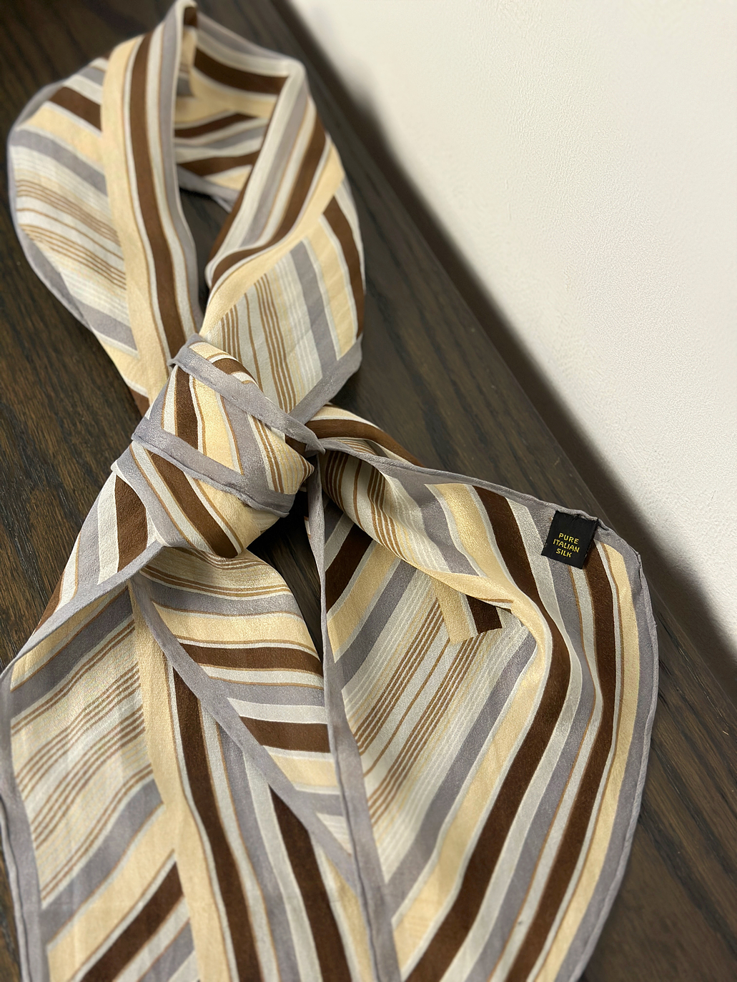 Pañuelo de seda vintage  3