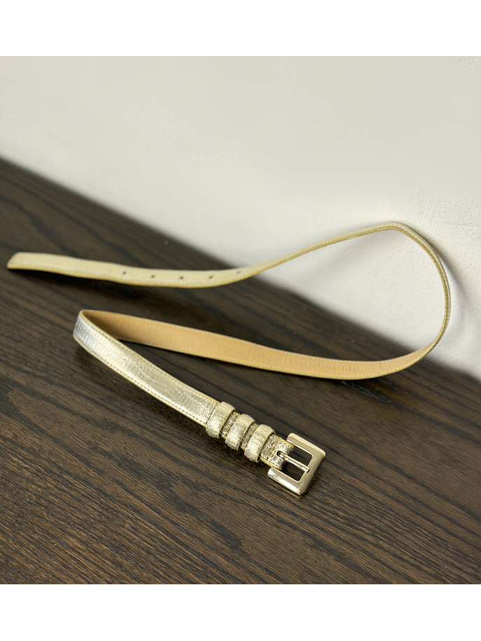 Cinturón metalizado textura piel 3