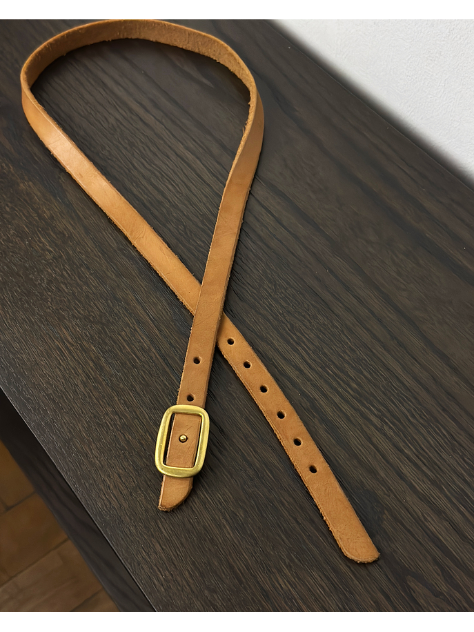 Cinturón de cuero camel 1