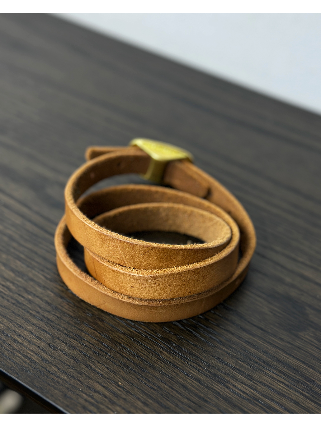 Cinturón de cuero camel 2