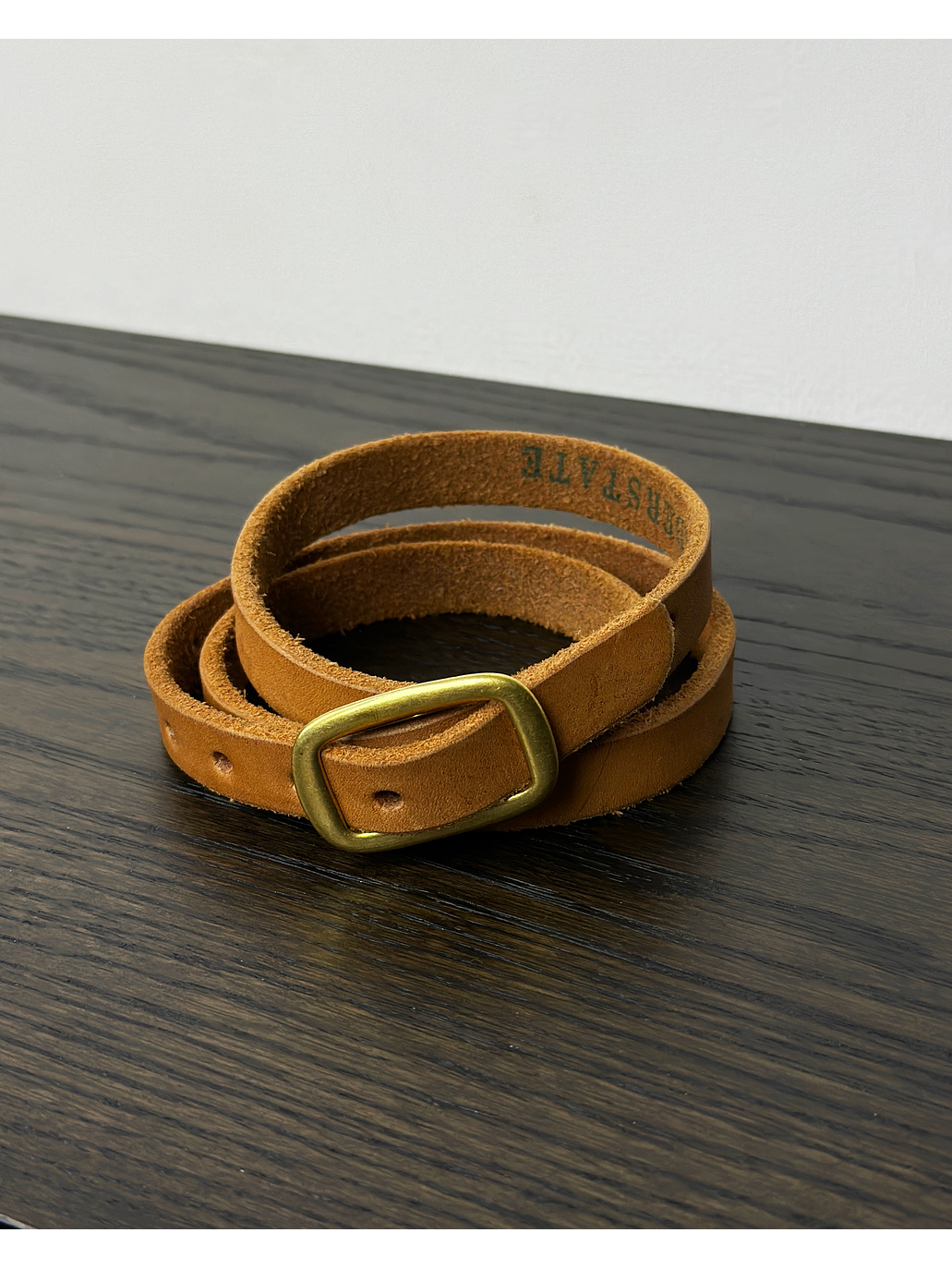 Cinturón de cuero camel 3