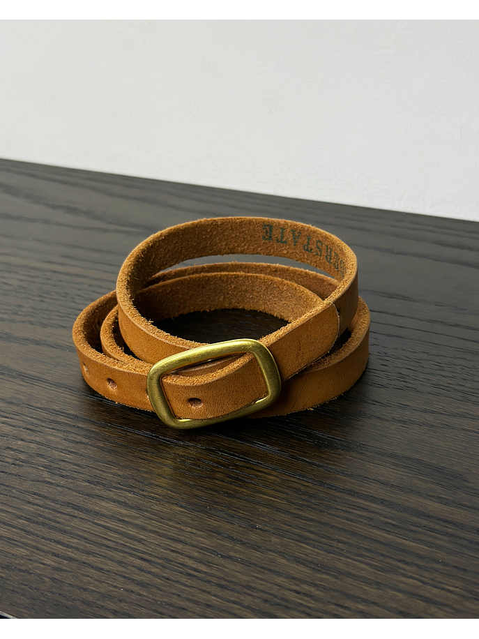 Cinturón de cuero camel 3