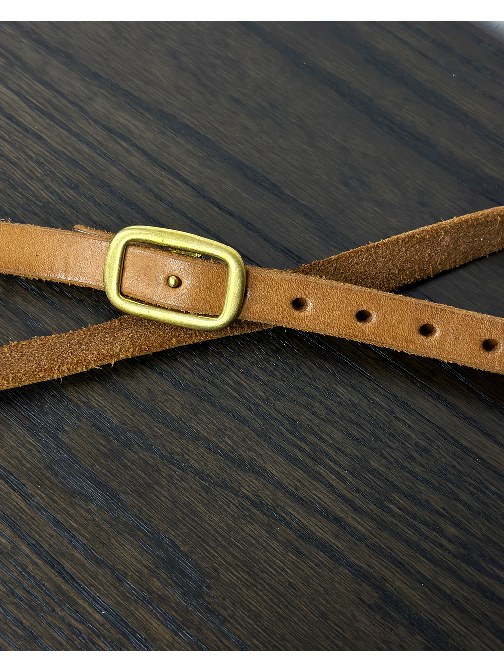 Cinturón de cuero camel 5