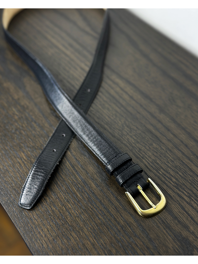 Cinturón negro de cuero 3