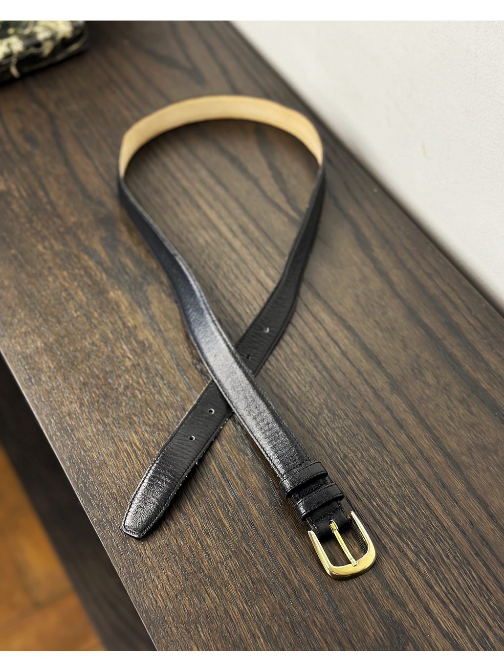 Cinturón negro de cuero 2