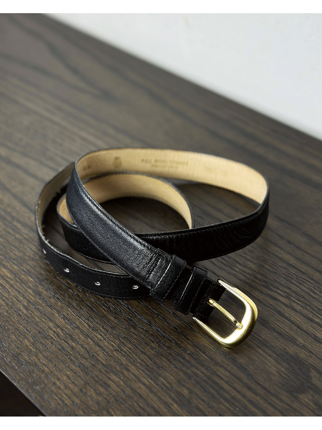 Cinturón negro de cuero 1