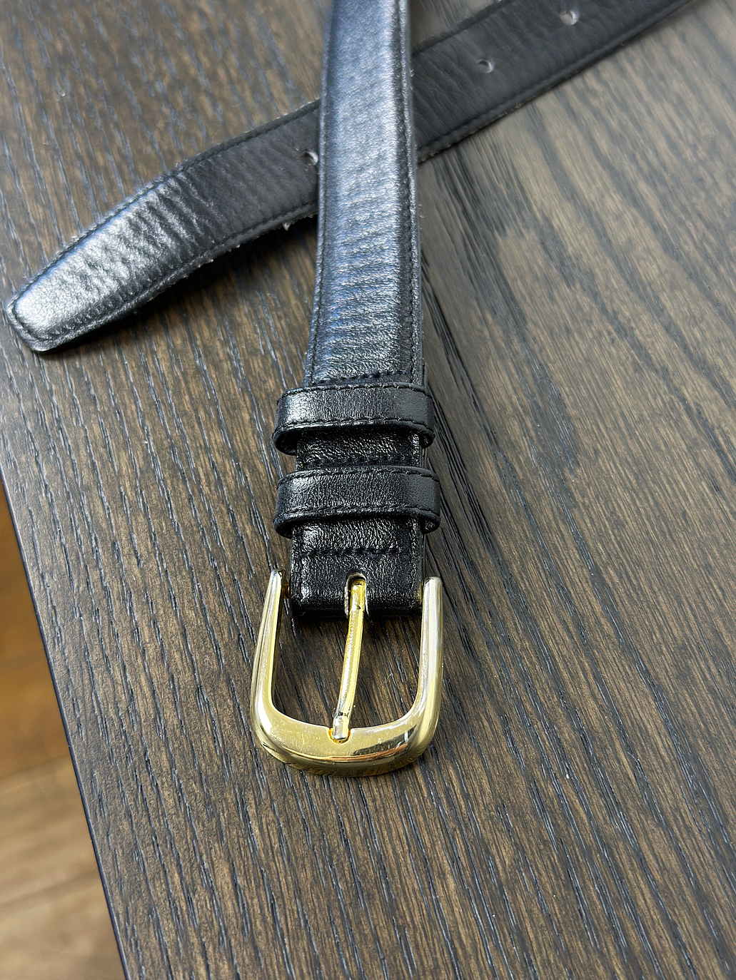 Cinturón negro de cuero 8