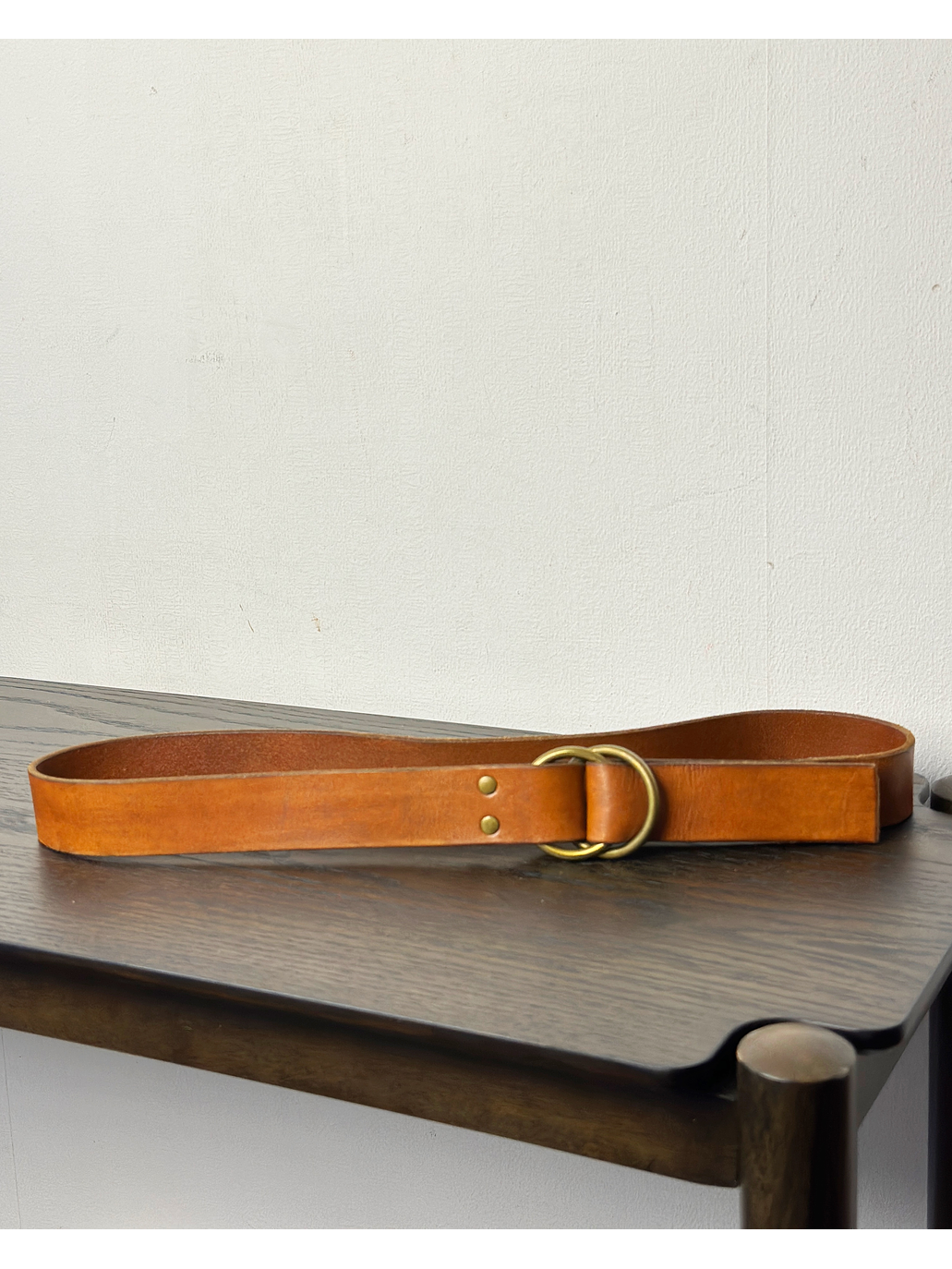 Cinturón de cuero camel 1