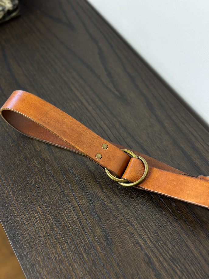 Cinturón de cuero camel 2