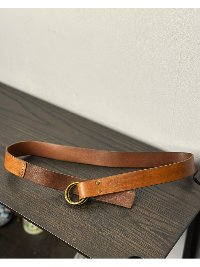 Cinturón de cuero camel 3