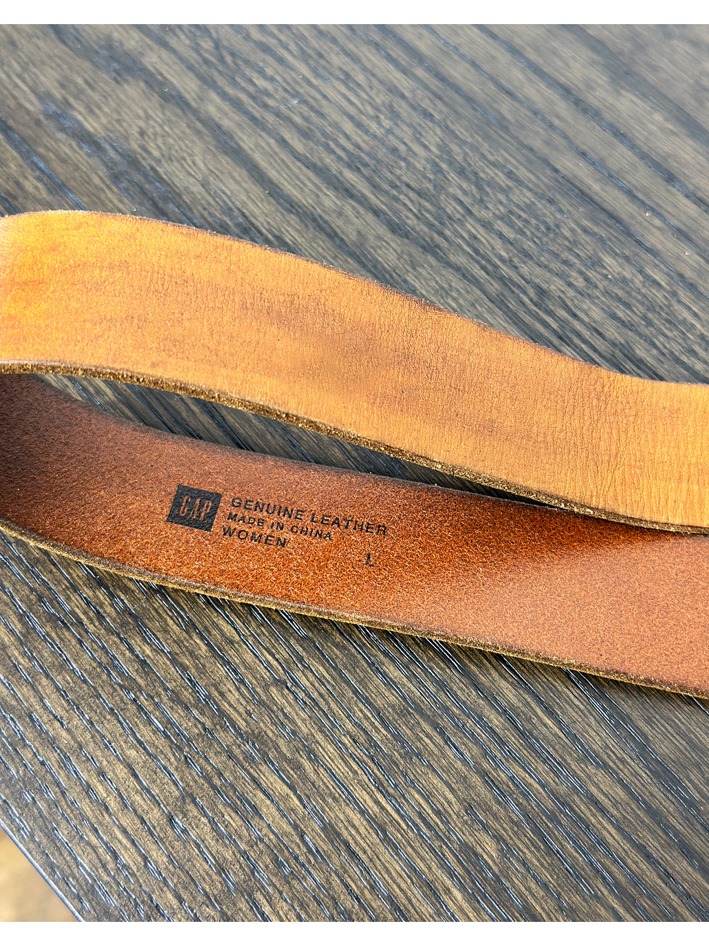 Cinturón de cuero camel 5