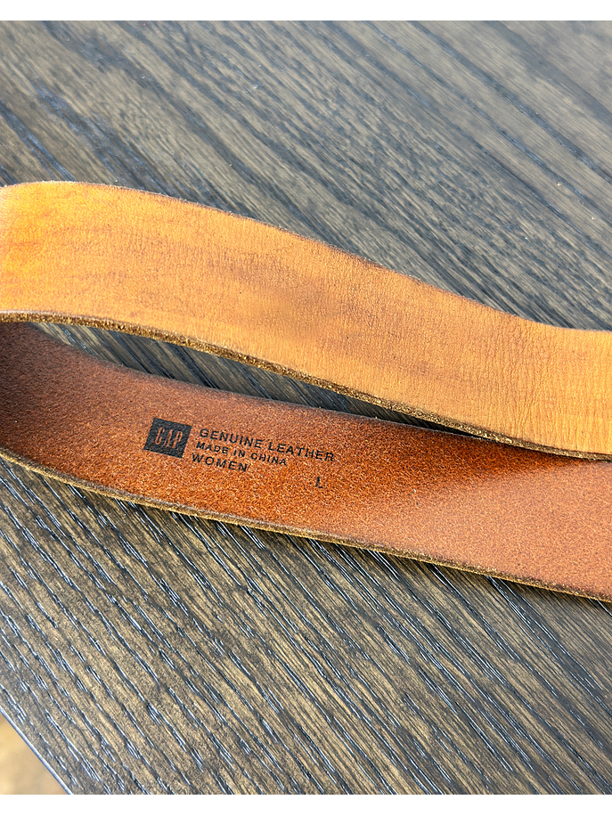 Cinturón de cuero camel 5