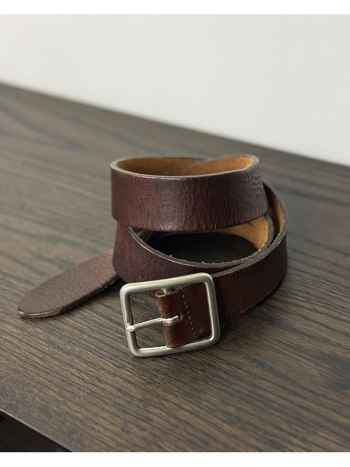 Cinturón de cuero café 3