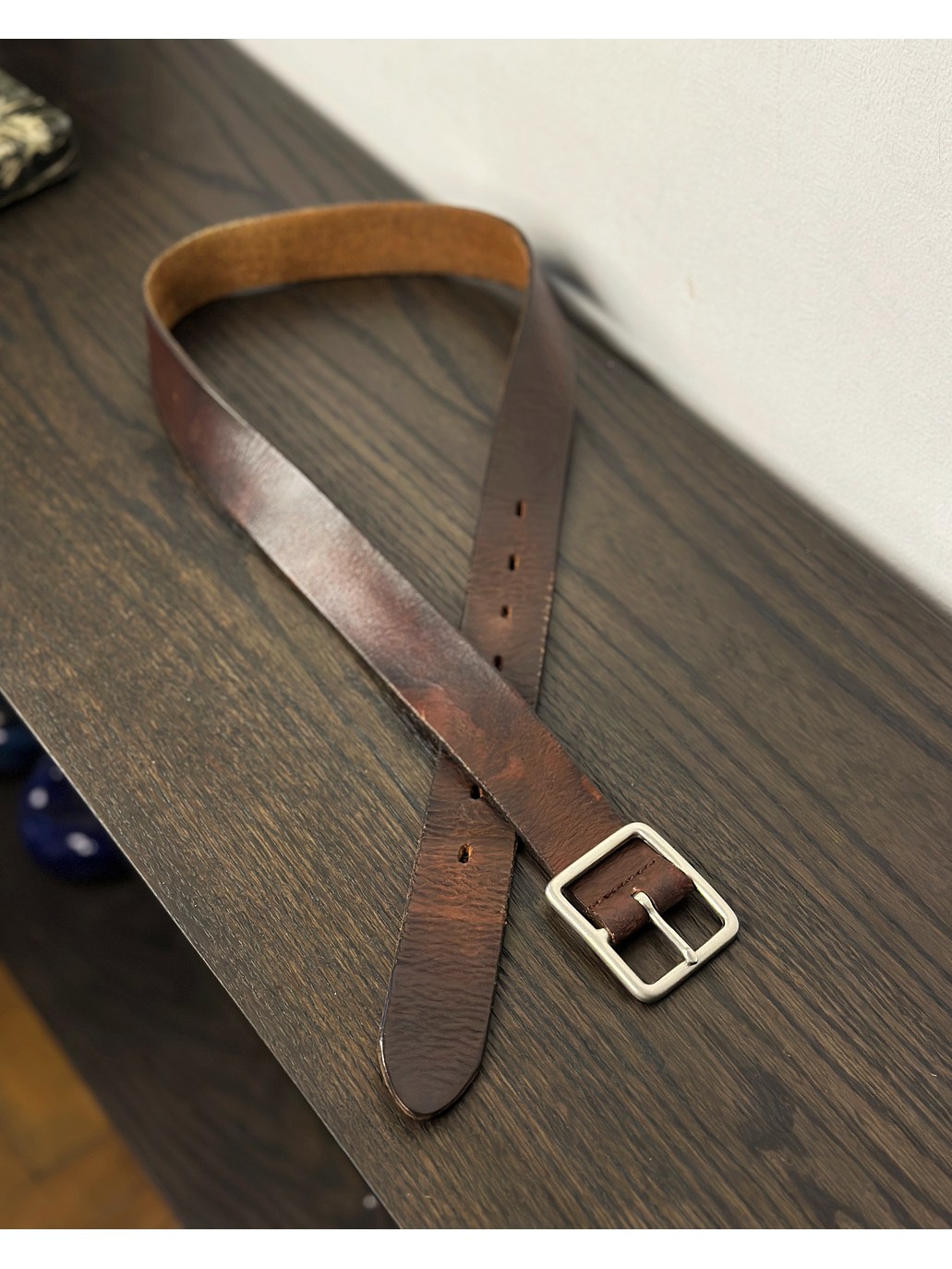 Cinturón de cuero café 1