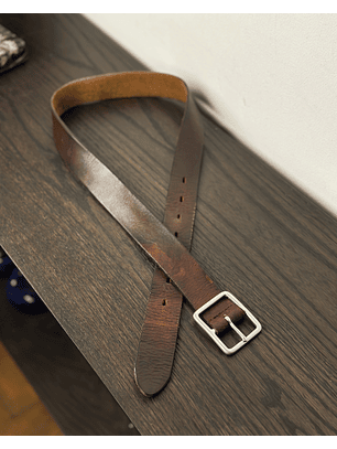 Cinturón de cuero café