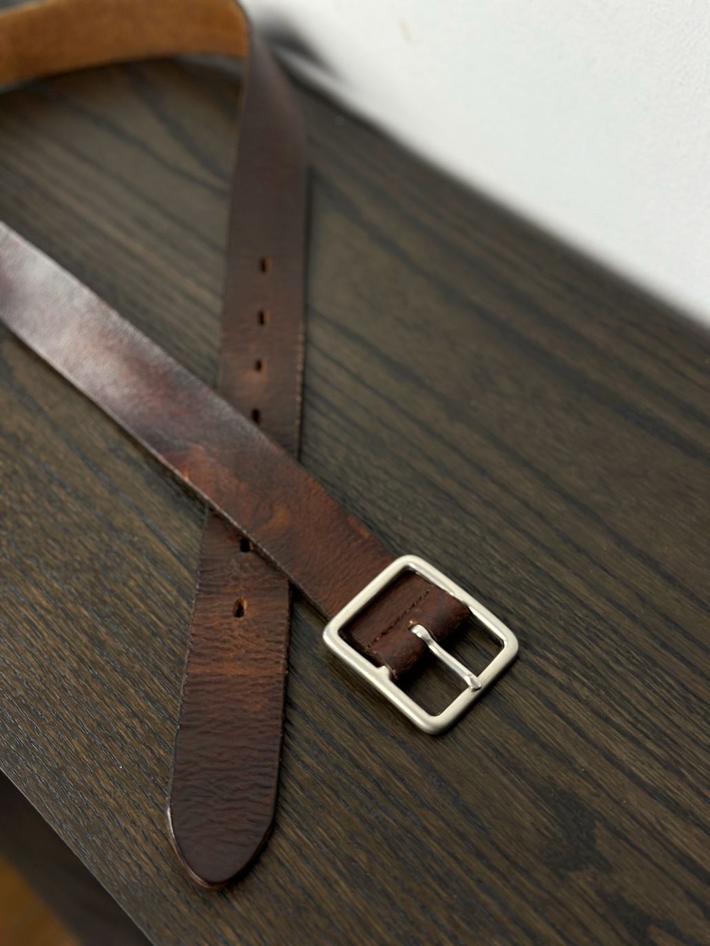 Cinturón de cuero café 2