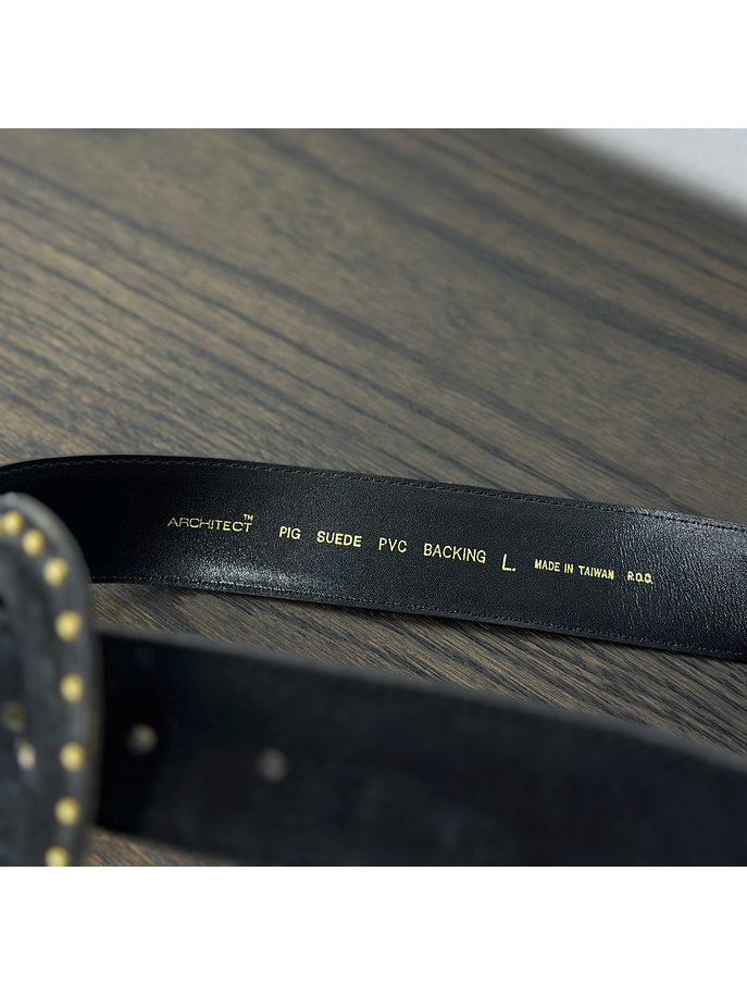 Cinturón negro de gamuza 3