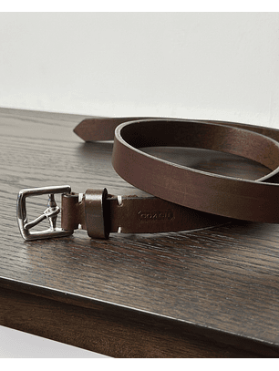 Cinturón de cuero café