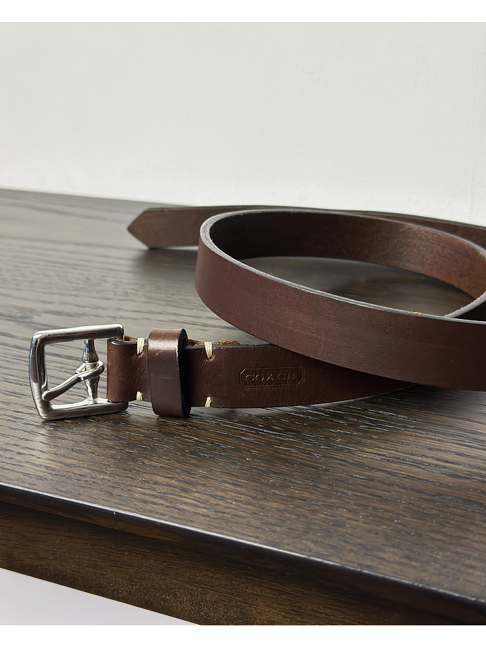 Cinturón de cuero café 2