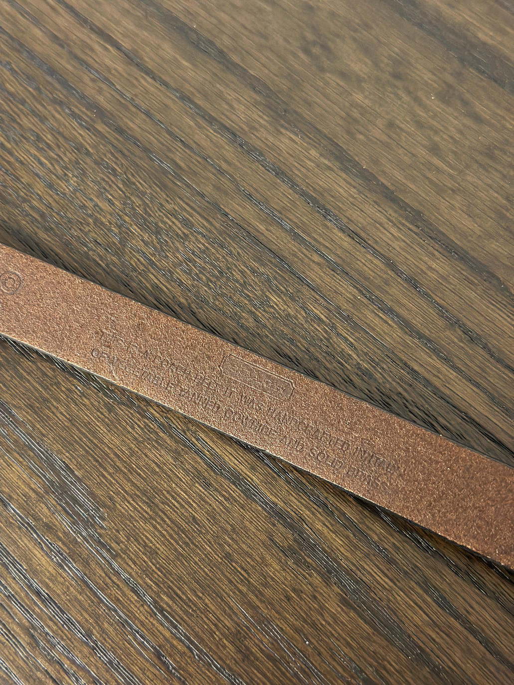 Cinturón de cuero café 3