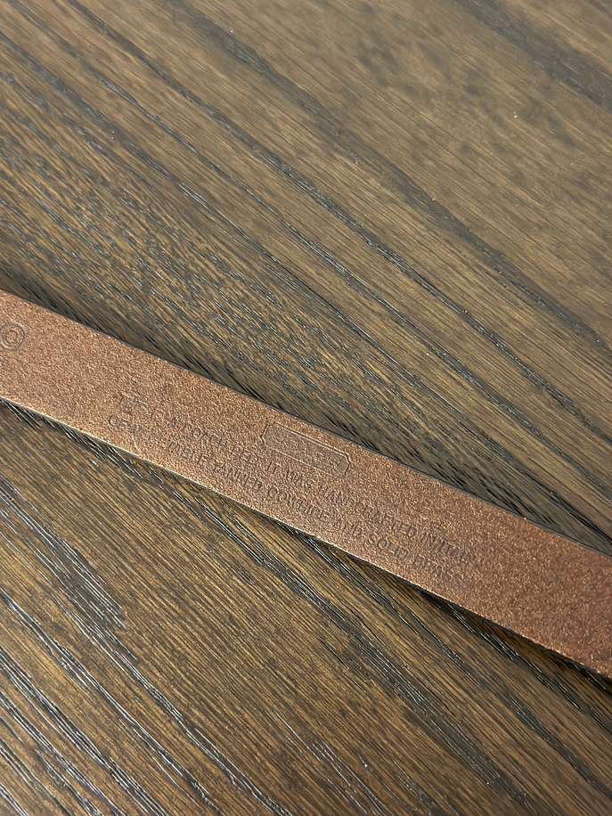 Cinturón de cuero café 3