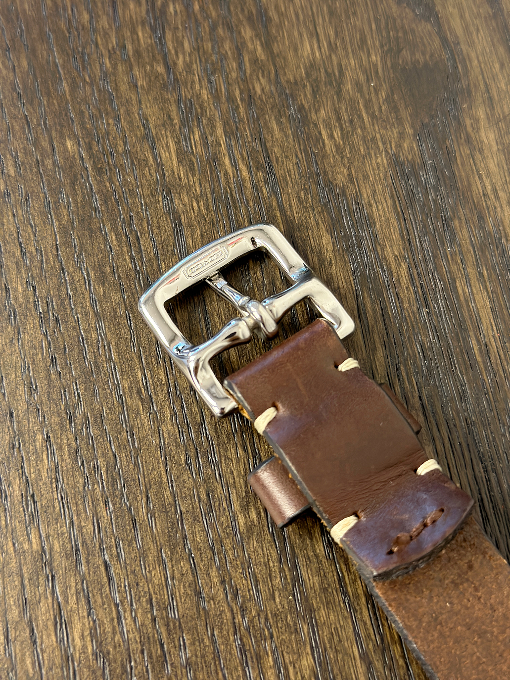 Cinturón de cuero café 4