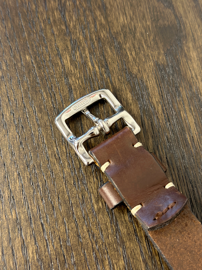 Cinturón de cuero café 4