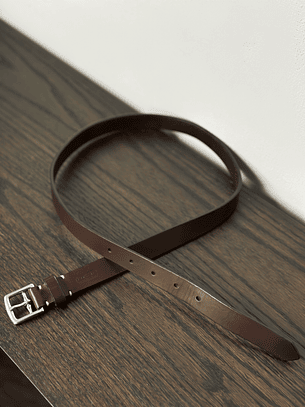 Cinturón de cuero café