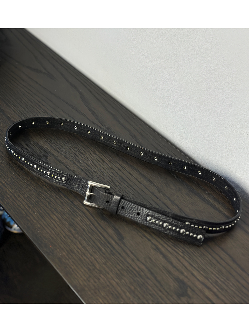 Cinturón negro de cuero 2