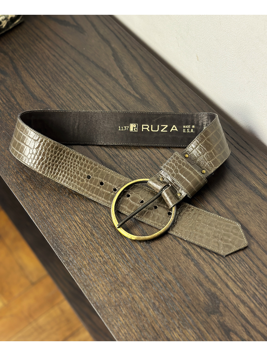 Cinturón de cuero textura  2