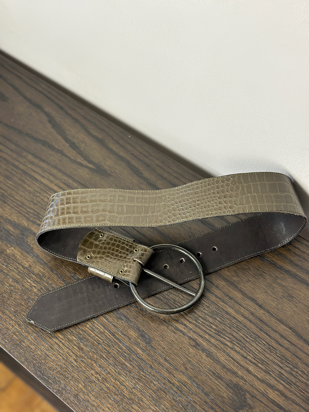 Cinturón de cuero textura  4