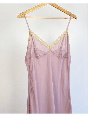 Vestido lencero lila