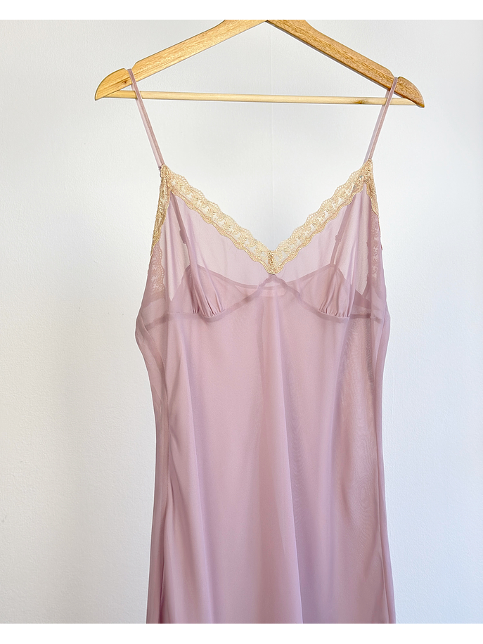 Vestido lencero lila 2