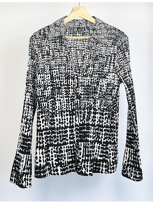 Camisa plisada estampada