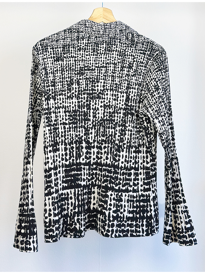 Camisa plisada estampada 3