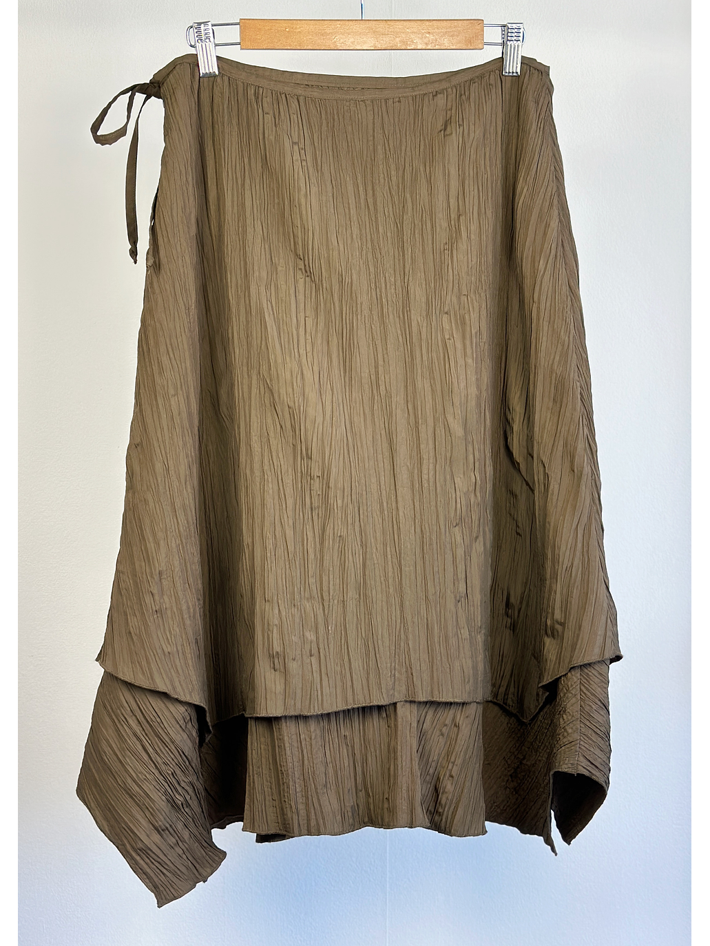 Falda plisada verde militar 3