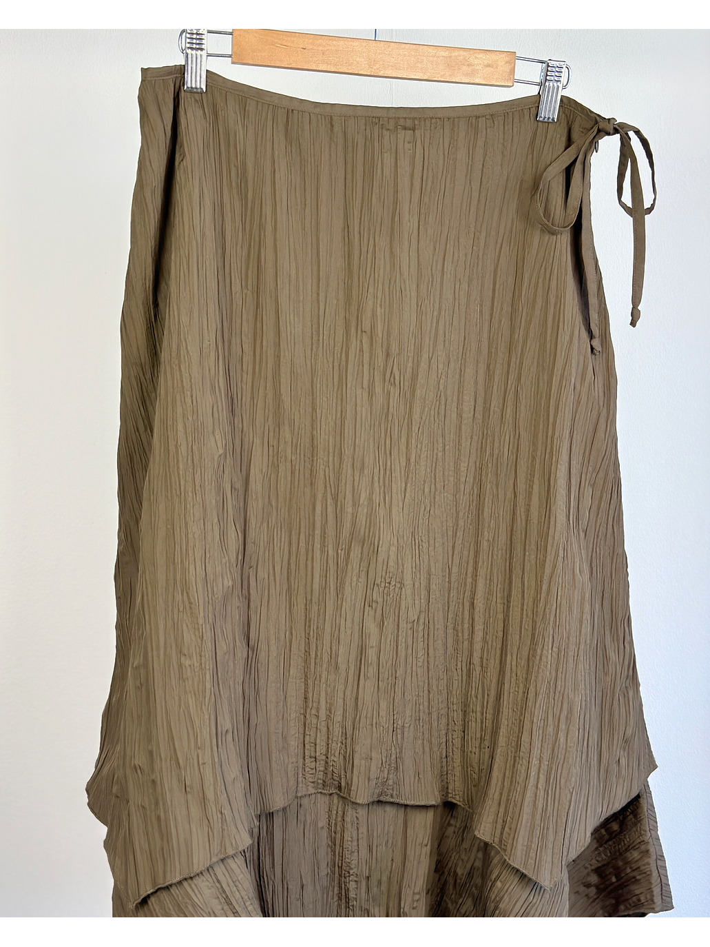 Falda plisada verde militar 2