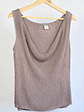 Top de punto taupe - Miniatura 1