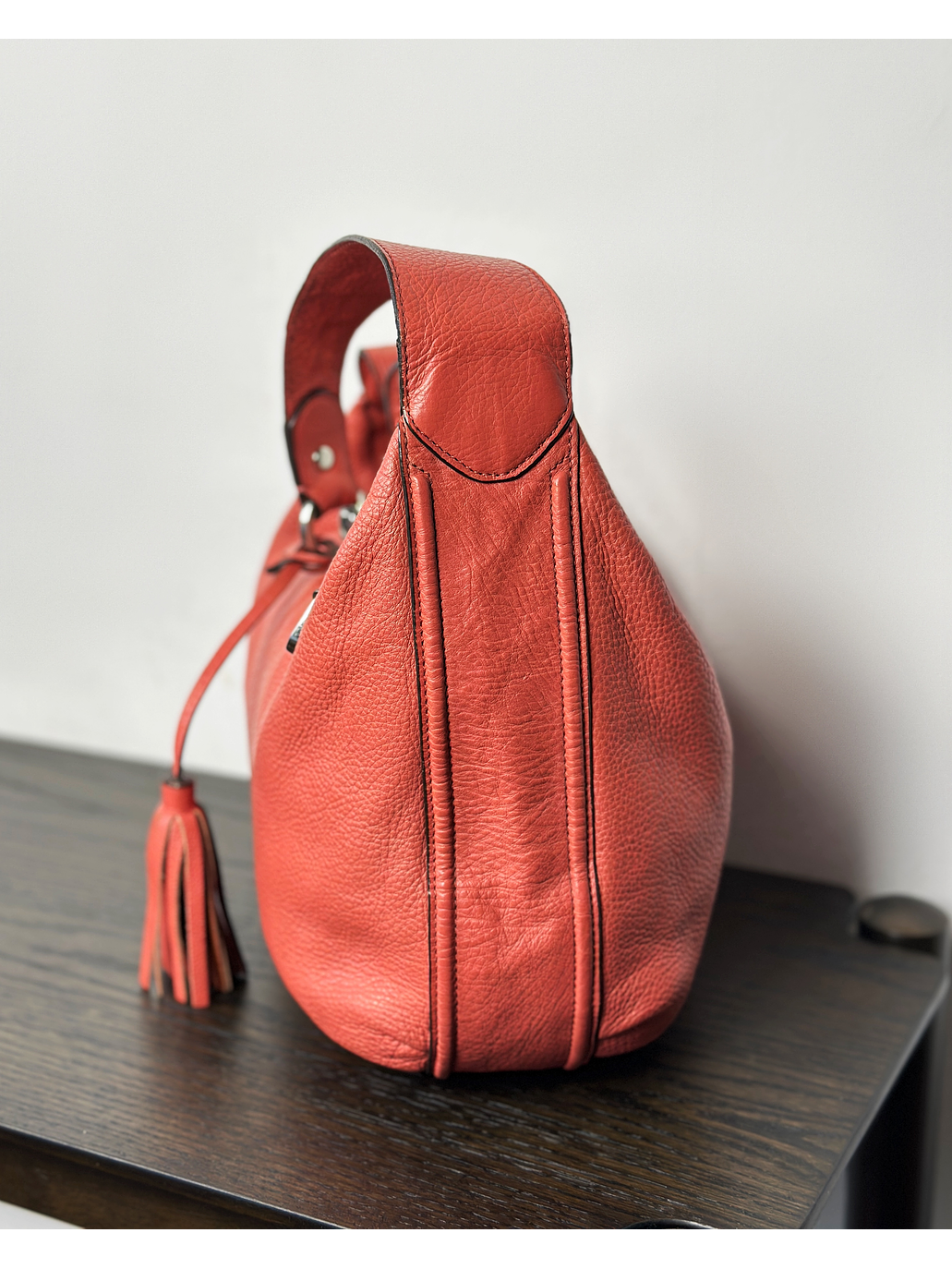 Cartera de cuero sandía 3